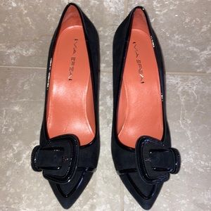 Black 3” Suede Heels